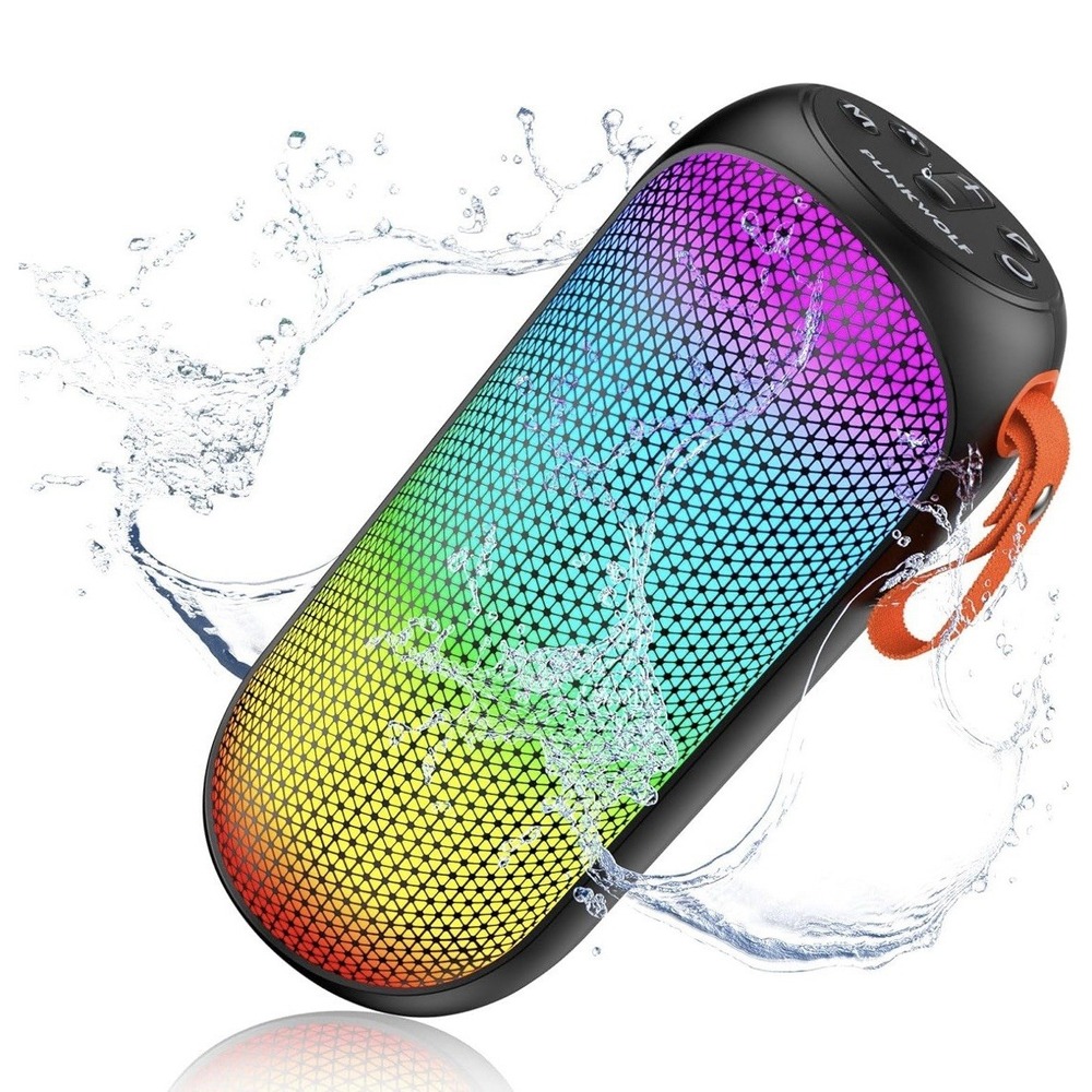 Punkwolf M57F Bluetooth speaker‎ New In Box True Wireless, Rgb Lights